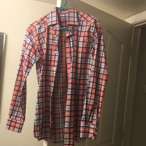 Bugatchi Men’s shaped fit medium button down